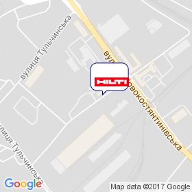 Хілті (Україна) Лтд. на мапі Хілті (Україна) Лтд. на мапі