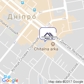 Інвест - 92 на мапі Інвест - 92 на мапі