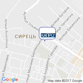 КАПРО на мапі