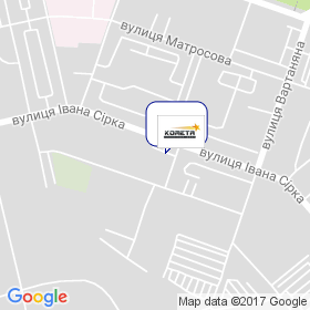 Гранітний Двір "Комета" на мапі Гранітний Двір "Комета" на мапі