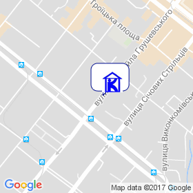 ВКФ Кристал-Л на мапі ВКФ Кристал-Л на мапі