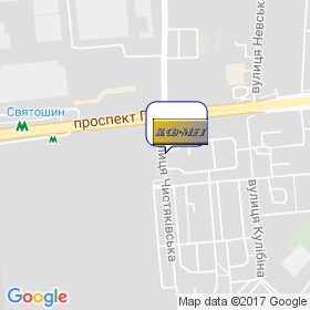 КСВ-МЕТ на мапі КСВ-МЕТ на мапі