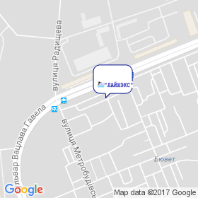 Лайнекс на мапі Лайнекс на мапі