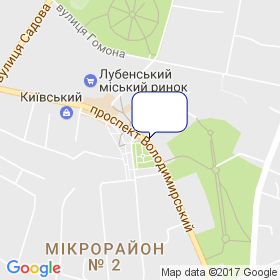 Лубенський КБМ на мапі Лубенський КБМ на мапі