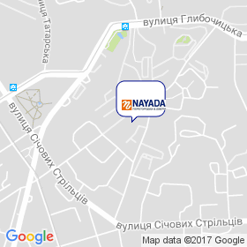 Наяда на мапі Наяда на мапі