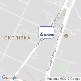 Нiкас на мапі