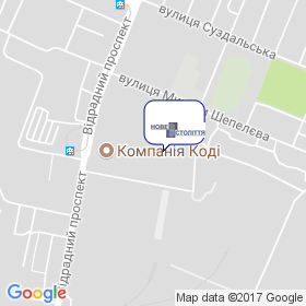 Нове Століття Плюс на мапі