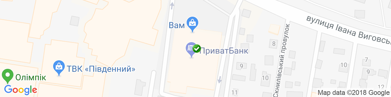 Карта об'єктів компанії АртХаус Буд