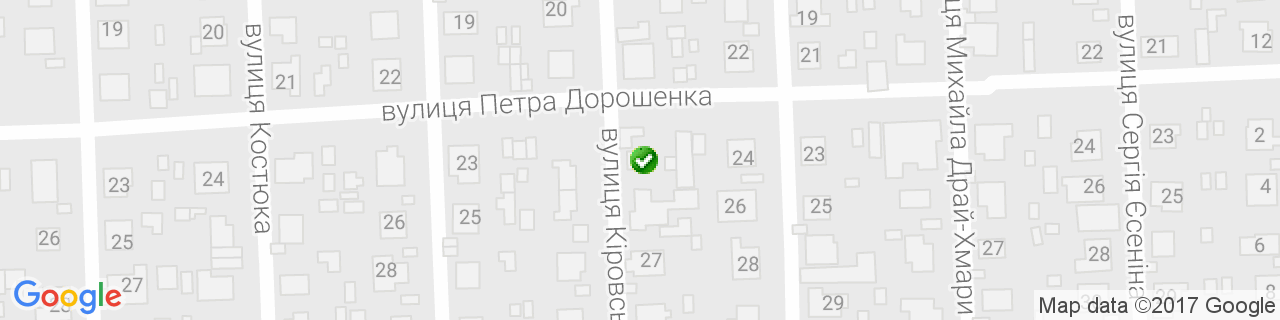 Карта об'єктів компанії Щулипенко Карта об'єктів компанії Щулипенко