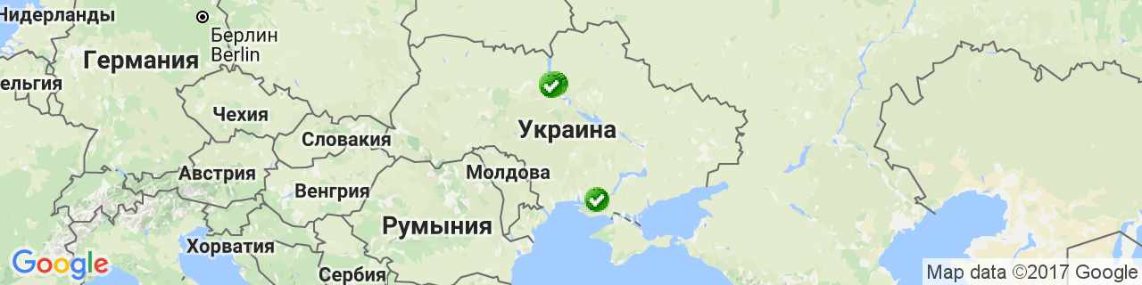 Карта об'єктів компанії Каупер