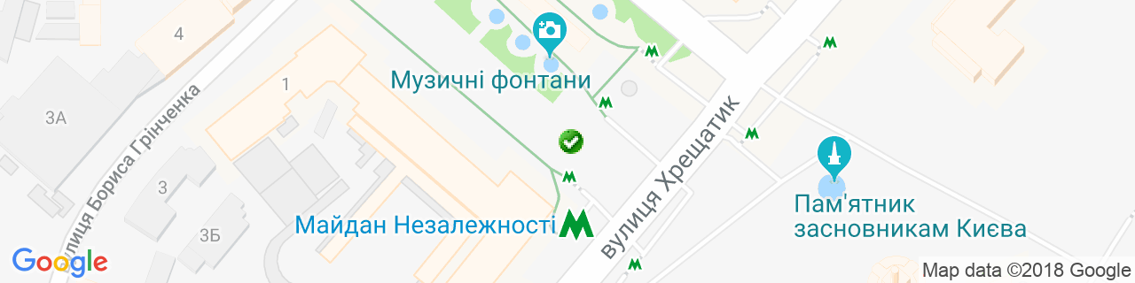 Карта об'єктів компанії Дверний Олімп