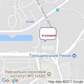 СК Ольвія на мапі