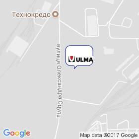 Ульма Опалубка Україна на мапі