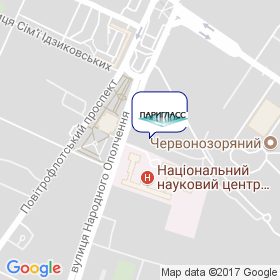 ПАРIГЛАСС на мапі ПАРIГЛАСС на мапі