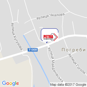 Petra, ТМ на мапі Petra, ТМ на мапі