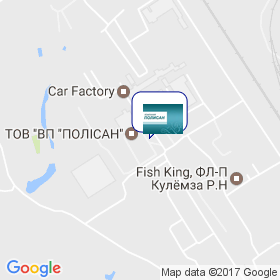 ПП Полісан на мапі ПП Полісан на мапі
