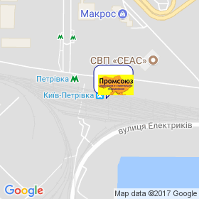 Промсоюз на мапі Промсоюз на мапі