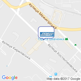 РЕММАТ на мапі РЕММАТ на мапі