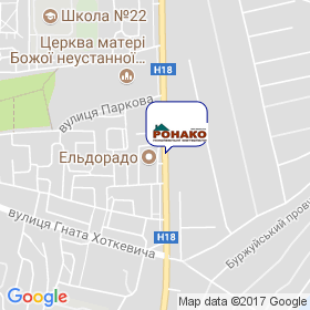 РОНАКО на мапі РОНАКО на мапі