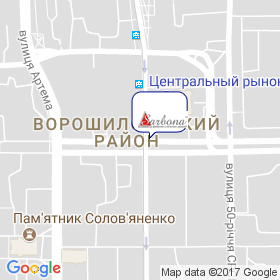 Сарбона на мапі Сарбона на мапі