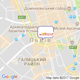Сервісант на мапі Сервісант на мапі
