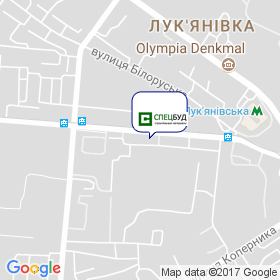 Спецбуд, БВФ на мапі Спецбуд, БВФ на мапі