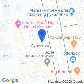 Спутник на мапі Спутник на мапі