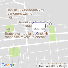 Старстрит Луганськ на мапі Старстрит Луганськ на мапі