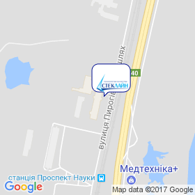 Стеклайн на мапі Стеклайн на мапі