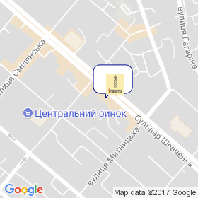 Стеклоград Черкаси на мапі