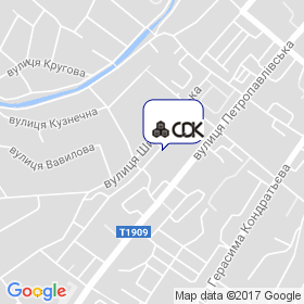 Суми Дoрoжня Кoнструкція на мапі Суми Дoрoжня Кoнструкція на мапі