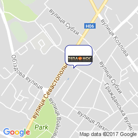 Теплоног на мапі