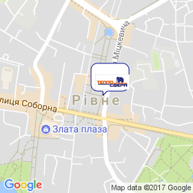 Теплосфера Рівне на мапі Теплосфера Рівне на мапі