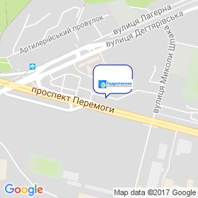 ГІДРОТЕХНІК на мапі ГІДРОТЕХНІК на мапі