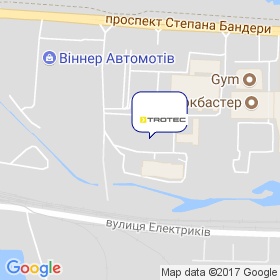 Тротек Україна на мапі Тротек Україна на мапі