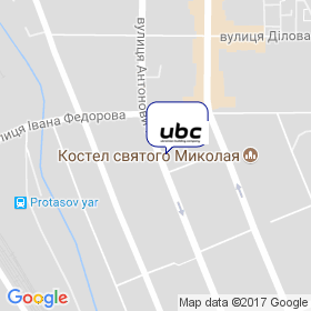 Українська будівельна компанія Ю.Бі.Сі. на мапі Українська будівельна компанія Ю.Бі.Сі. на мапі