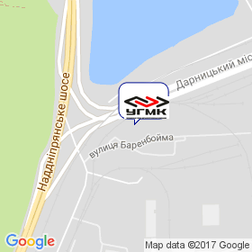 УГМК на мапі УГМК на мапі