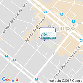 НПП Южспецхіммаш на мапі НПП Южспецхіммаш на мапі