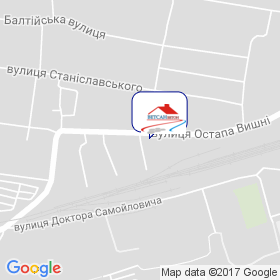 Ветсанбетон на мапі Ветсанбетон на мапі