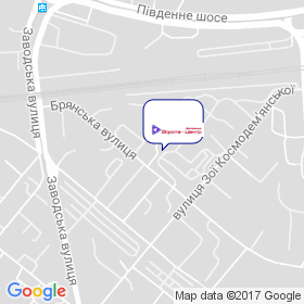 Ворота-Центр Запоріжжя на мапі