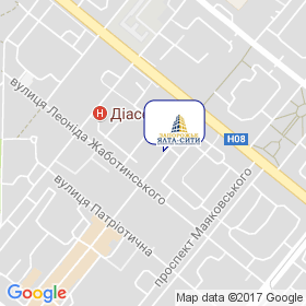 Ялта-Сіті Запоріжжя на мапі Ялта-Сіті Запоріжжя на мапі