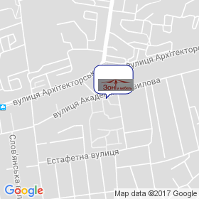 Зонт и мебель на мапі