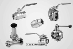 Запірно-регулююча арматура з нержавіючої сталі AISI304 / AISI316