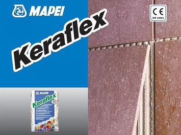 Keraflex - улучшенный цементно-полимерный клей с увеличенным рабочим временем и без вертикального оползания для укладки керамической плитки и материалов из камня Keraflex - улучшенный цементно-полимерный клей с увеличенным рабочим временем и без вертикального оползания для укладки керамической плитки и материалов из камня