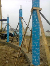 Картонна одноразова опалубка для колон дыаметром 120, 133, 151, 152, 200, 225, 315, 358, 406, 450, 500, 600мм