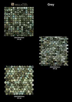 Мозаика перламутровая из ракушек (shell mosaic).Плитка Grey. Форматы: 304х304х2мм, 280х290х2мм, 285х295х2мм Мозаика перламутровая из ракушек (shell mosaic).Плитка Grey. Форматы: 304х304х2мм, 280х290х2мм, 285х295х2мм