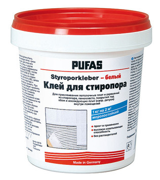 Клей для стиропора Пуфас 1 кг