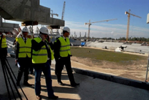Експерти УЄФА ознайомилися з ходом будівництва стадіону у Львові
