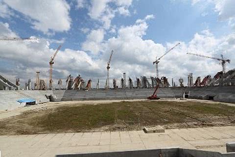 Продовжуються роботи з будівництва стадіону у Львові