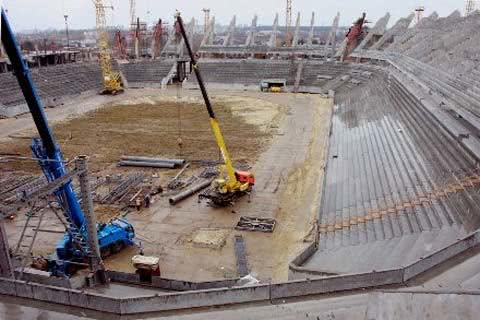 Будівництво львівської арени в розпалі